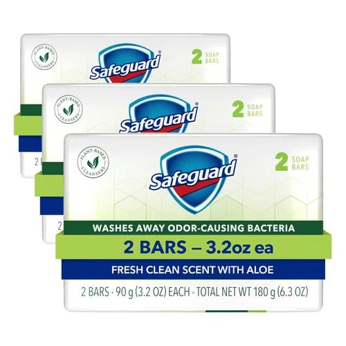 Miniatura 13 de Safeguard Jabón en Barra Micelar de Limpieza Profunda para Baño, elimina el 99 por ciento de las bacterias, deja la piel suave, aroma fresco