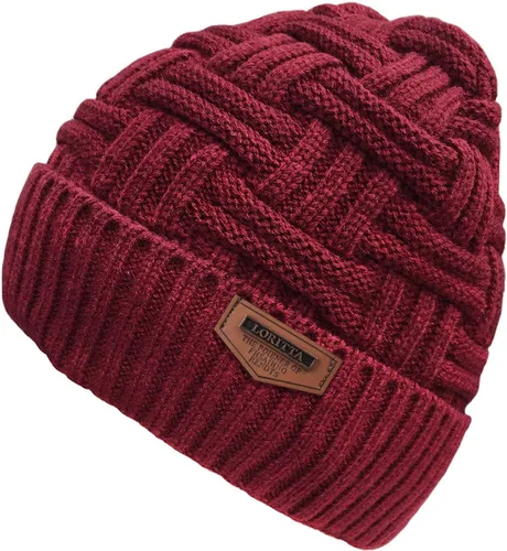 Miniatura 20 de Loritta Gorro de invierno cálido de punto grueso y holgado para hombre