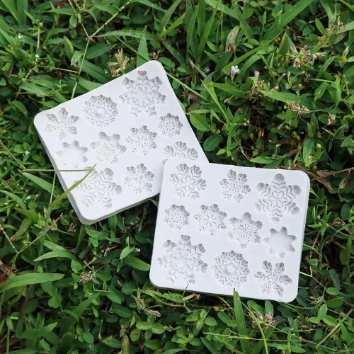 Miniatura 6 de 3 moldes de silicona para fondant, 30 cavidades 3D, molde de copo de nieve de Navidad, decoración de tartas, decoración de cupcakes, proyectos