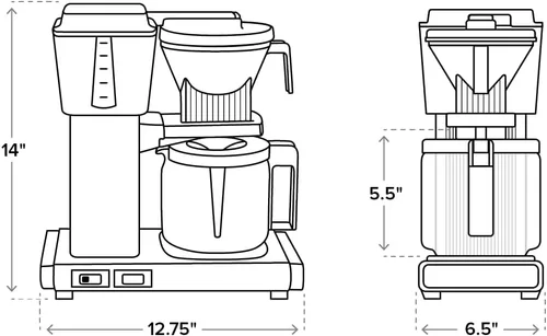 Miniatura 9 de Technivorm Moccamaster 53937 KBGV - Cafetera de 10 tazas, color negro, 40 onzas, 1.25 l