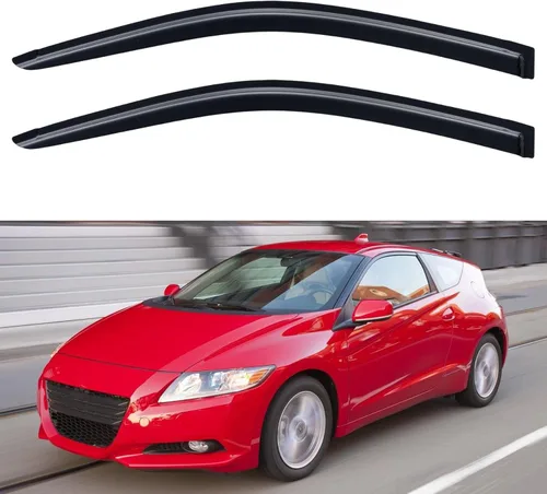 Miniatura 32 de YQAUTEC Viseras de Ventana Protectores de Lluvia para Honda Civic 2022 2023 2024 2025 2026, Deflectores de Viento de Ventilación de Ventana Fuera