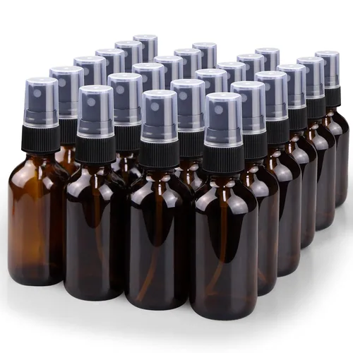 Miniatura 12 de Wedama Botella con atomizador, botella de spray de vidrio de niebla fina de 2 onzas, pequeños recipientes de líquido recargables para regar flores