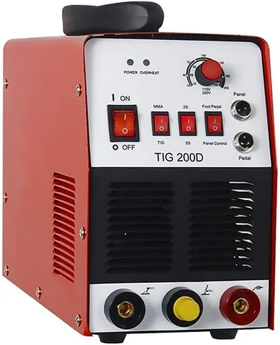 ATO - Soldador de varilla de 200 amperios, CC de doble voltaje 110V/220V, DC Miller máquina de soldadura para soldadura de acero inoxidable, acero