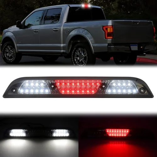 Miniatura 11 de R&F Auto Lente ahumada LED de tercera luz de freno de repuesto para F150 (2009-2014) F-150 Rapt0r 09-14 Luces de carga de techo Lámpara de freno