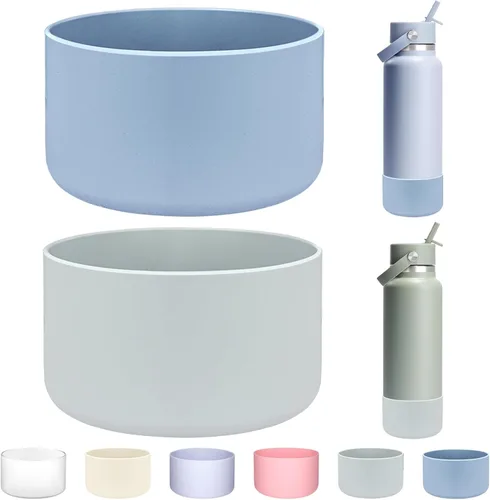 Miniatura 7 de HEYSKAY Funda Protectora de Silicona para Botella de Agua de Boca Ancha Hydro Flask de 32oz 40oz Protector de Base Inferior y Otras Botellas de Agua