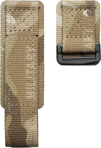 Miniatura 7 de Correa de reloj de nailon de liberación rápida de 0.78 pulgadas y 0.86 pulgadas, correa militar de camuflaje Sandstorm compatible con relojes