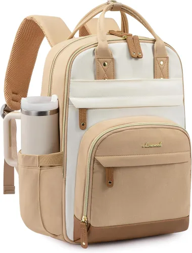 Miniatura 29 de LOVEVOOK Mochila para mujer, mochila para laptop de 15.6 pulgadas, mochilas escolares, bolsa antirrobo, bolsa antirrobo impermeable