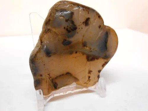 Miniatura 4 de Kit de recambio de gemas de vaso de roca Yellowstone, ágata dendrita negra Montana áspera 8 onzas