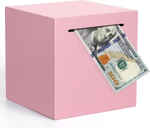 Miniatura 12 de Alcancía para adultos debe romperse para abrir, alcancía irrompible de acero inoxidable para adultos, caja de ahorro de metal para ahorrar dinero