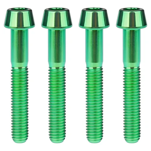 Miniatura 19 de Titanio Ti M6 x 10 16 18 20 25 30 35 40 45 50 55 60 2.559 in Allen - Tornillos hexagonales de 2.559 in, tornillos cónicos, paquete de 4