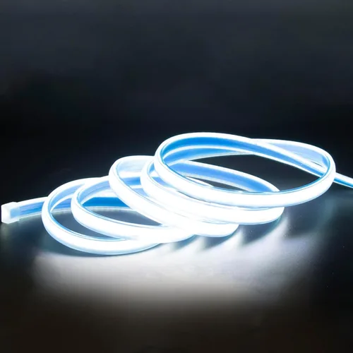 Miniatura 12 de Tira de luz LED 3000K AC 110V 1M Iluminación impermeable 110 voltios Tira de luz LED COB enchufable 1 metro Blanco cálido para iluminación