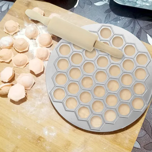 Miniatura 9 de Molde para bolas de masa hervida Pelmeni Maker Ravioli Maker Molde de bolas de masa con rodillo Pelmeni Moldes Máquina cortadora de ravioles Pirogi