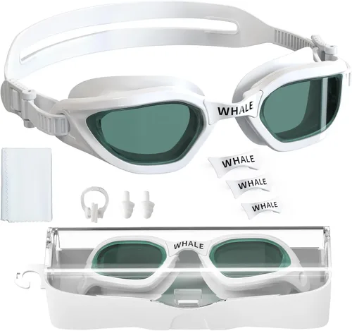 Miniatura 10 de Whale Gafas de natación para niños, 100% protección UV y antivaho - Sello de silicona ultra suave, para edades de 4 a 14 años dorado brillante