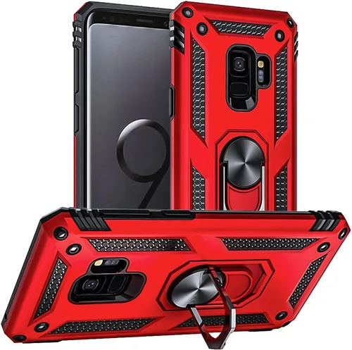 Miniatura 26 de Funda para Samsung Galaxy S9, Galaxy S9, [grado militar de 16 pies a prueba de caídas], anillo a prueba de golpes para Samsung Galaxy S9, verde