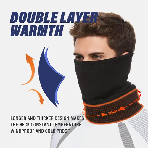 Miniatura 8 de Máscara de forro polar resistente al viento para el cuello, para clima frío