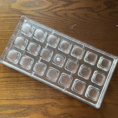 Miniatura 7 de Molde de chocolate de policarbonato de forma cuadrada DIY molde de PC de chocolate hecho a mano Herramienta de chocolate de pastelería