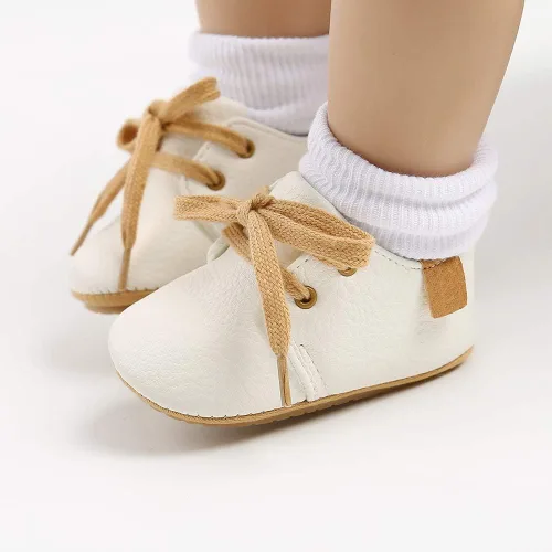 Miniatura 2 de Meckior - Tenis tipo botín para niños y niñas pequeños de 1 a 3 años con suela suave antideslizante de cuero sintético. Mocasines para bebés recién