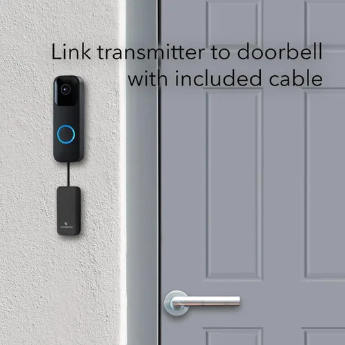 Miniatura 3 de Wasserstein Timbre de timbre – Compatible con el timbre Blink Video Doorbell (paquete de 1, negro)
