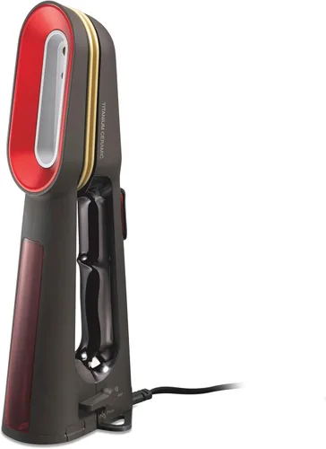 CHI SteamPress 3-en-1 vaporizador de mano para prendas y plancha de vapor con sujeción, sin necesidad de tabla de planchar, tanque de agua de 200ml,