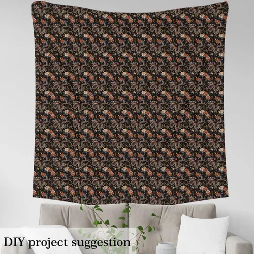 Miniatura 3 de Feelyou The Yard, tela de tapicería de dragón de estilo chino oriental para sillas, diseño bordado floral de animales de la selva, tela decorativa