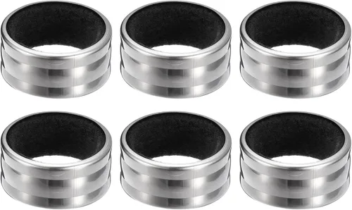 Miniatura 8 de uxcell Collares para botellas de vino, 2 anillos de goteo de vino de acero inoxidable, tapones de goteo de 1.57 x 0.75 pulgadas a prueba de fugas