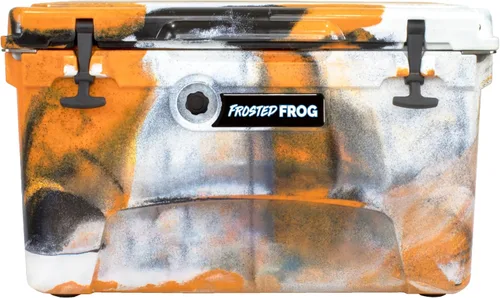 Miniatura 10 de Frosted Frog Baúl de hielo de 45 cuartos de galón de camuflaje resistente de alto rendimiento moldeado por roto aislado de grado comercial Original