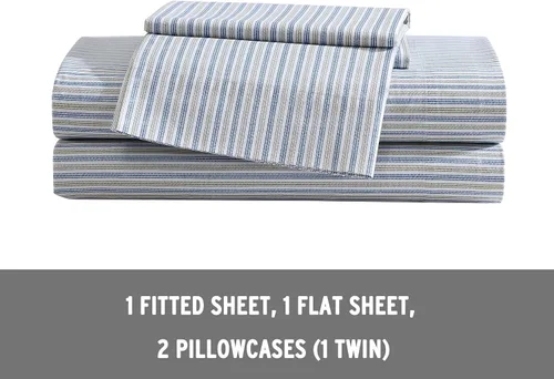 Miniatura 2 de Eddie Bauer - Juego de ropa de cama de percal de algodón, decoración fresca y elegante para el hogar, sábanas de tamaño King