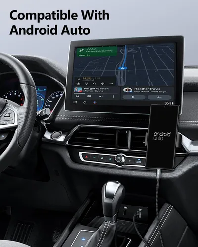 Miniatura 4 de SUNGUY - Cable USB de 10 Gbps para Android Auto, 33 cm, USB C 3.1 Gen2, transferencia de datos, cable USB C para CarPlay, carga rápida para iPhone