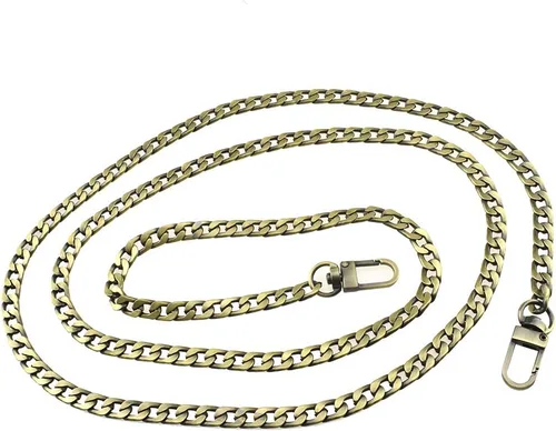 Miniatura 56 de HAHIYO Mini Pochette - Correa de cadena fina y ancha de 0.276 in para LV de 7.9 pulgadas de largo, 7.9 pulgadas de grosor, 0.102 in, oro amarillo