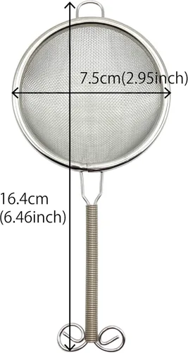 Miniatura 4 de Tamiz matcha, colador de té, 3 pulgadas, acero inoxidable 30 malla fina, fabricado en Japón
