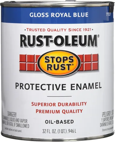 Miniatura 22 de Rust-Oleum 7765502 - Pintura anti-óxido para aplicación con brocha, cuarto de galón, color rojo real brillante, (paquete de 1)