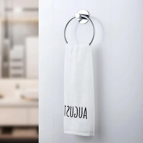 Miniatura 2 de Anillo de toalla adhesivo autoadhesivo para toalla de mano, de acero inoxidable, soporte para toalla de baño, soporte de pared Hh-r1111