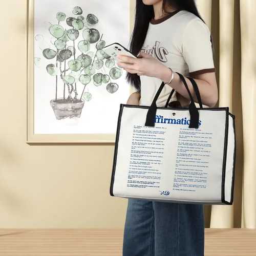 Miniatura 6 de BWWKTOP Bolsa de lona con letras de canciones, álbum de cantante, regalos inspirados en los fanáticos del cantante, bolsa de hombro para fanáticos