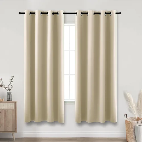 Miniatura 224 de Cortinas opacas de 72 pulgadas extra anchas para dormitorio, puerta corrediza de vidrio y patio, 2 paneles con ojales para oscurecer ventana grande
