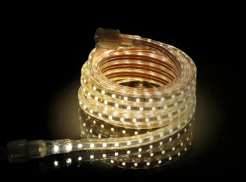 Miniatura 2 de CBconcept Listado UL, 65 pies, súper brillante, 18000 lúmenes, 3000 K blanco cálido, regulable, tira de luz LED plana flexible de 110-120 V CA, 1200