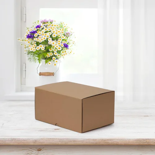 Miniatura 6 de HORLIMER - Cajas de envío de 10 x 7 x 5 pulgadas, conjunto de 20, caja de cartón corrugado marrón para envío postal de documentación