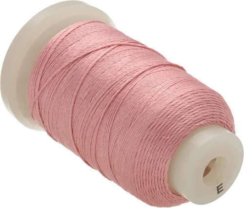 Miniatura 76 de The Beadsmith Cordón de seda pura – Castaño, tamaño E (0.325 mm/0.0128"), 200 yardas (600 pies), carrete de 1/2 onza