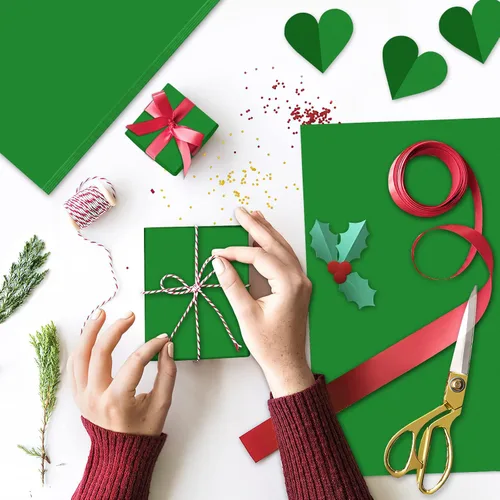 Miniatura 7 de NEBURORA Papel de seda verde para bolsas de regalo, 60 hojas, 14 x 20 pulgadas, papel de embalaje a granel para envoltura de regalo, relleno