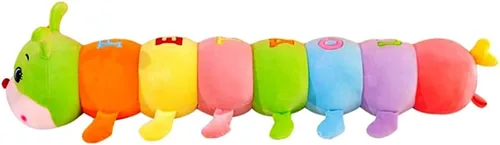 Miniatura 2 de AOQI Almohada de peluche multicolor de oruga grande para abrazar, bonita almohada suave de felpa, juguete de peluche gigante, regalos