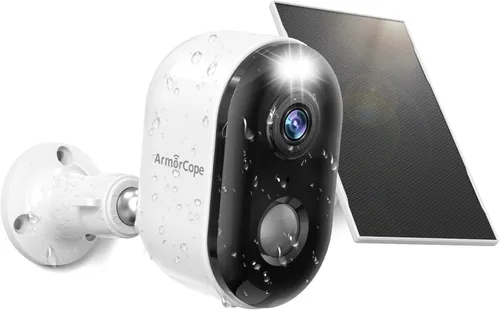 Miniatura 10 de Cámaras de seguridad Armorcope inalámbricas para exteriores, alimentadas por batería 2K con visión nocturna a color, detección de movimiento AI