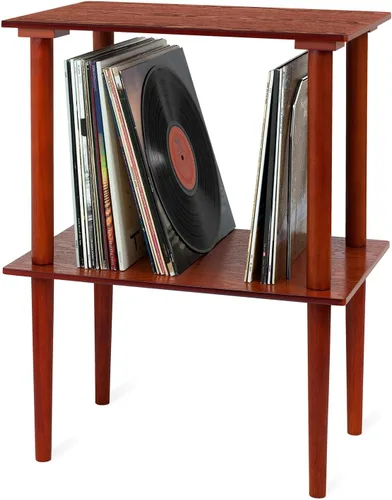 Miniatura 4 de Victrola Soporte de madera para discos – Pieza complementaria para el centro de música Victrola, con capacidad para más de 50 discos de vinilo