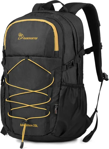 MOUNTAINTOP Mochila de senderismo, mochila de campamento de 25 litros, mochila de senderismo para hombres y mujeres, mochila de viaje ligera para