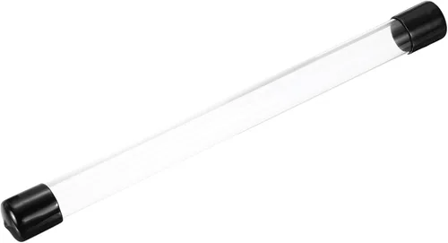 Miniatura 13 de MECCANIXITY Tubo de Almacenamiento Transparente 23x25mm Pequeño Tubo de Plástico Redondo con Tapas Botella Contenedor Rígido 300mm/12 Pulgadas