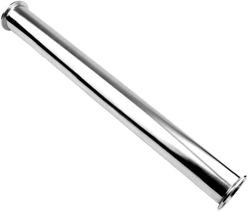 Beduan Tubo de Abrazadera Sanitaria Tri-Clamp, Tubo de Carrete de Acero Inoxidable Redondo Sin Costuras de 2 Pulgadas de Largo con Abrazadera