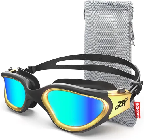 Miniatura 14 de ZIONOR G1 MAX - Gafas de natación polarizadas antivaho para hombres y mujeres A8 (polarizado + azul espejo)