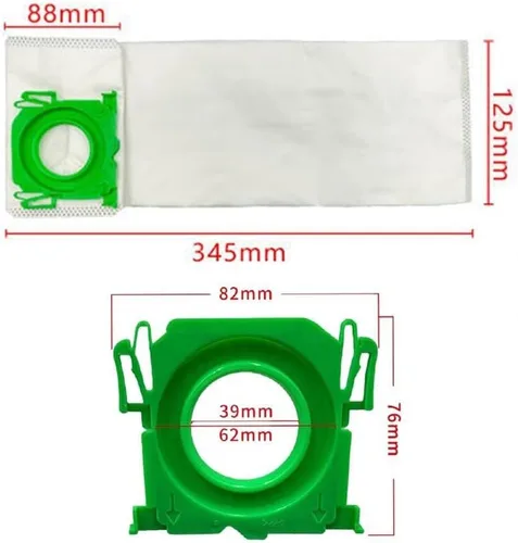 Miniatura 3 de Paquete de 10 bolsas de aspiradora 5093AM para SEBO 370 X, G y C Series Bolsas verticales para aspiradoras, compatibles con SEBO Felix, E3, K3, X1