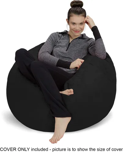 Miniatura 2 de Sofa Sack Funda para Silla Puff Solo la Funda, para Adultos y Niños, Sin Relleno, Cómoda y Esponjosa, Funda de Repuesto para Silla Puff Redonda u
