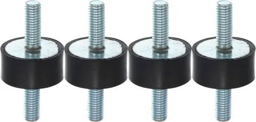 Miniatura 11 de X AUTOHAUX 4 piezas M8 - Amortiguador aislante de goma antivibración para automóvil, 0.984 x 0.787 in, montaje de bobina de goma, soportes
