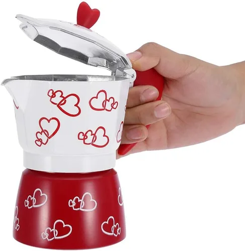 Miniatura 8 de Fdit Cafetera espresso de aluminio para uso en la oficina en casa, cafetera doméstica (L)