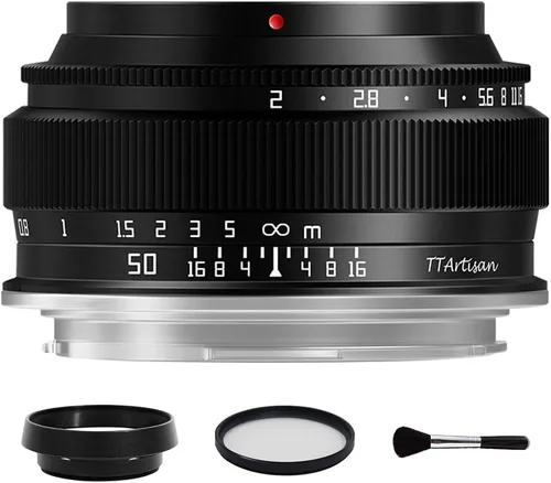 TTArtisan Lente de retrato manual de gran apertura de marco completo F2 de 1.969 in para cámara sin espejo Nikon Z Mount Z5 Z6 Z7 Z6II MarkII Z7II
